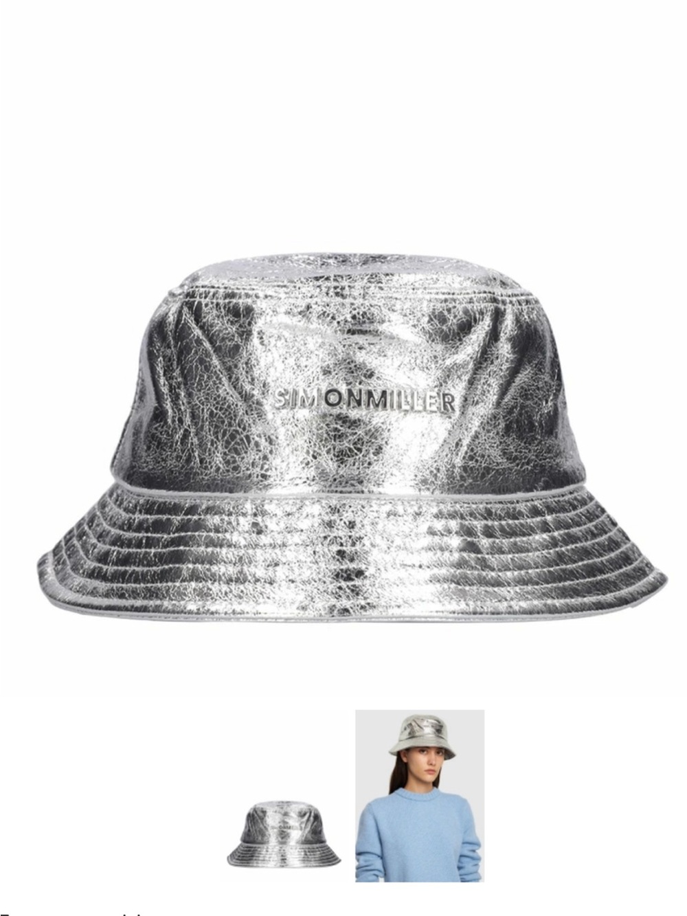 Simon Miller Metallic Drop Bucket Hat